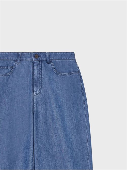 Jeans palazzo in denim effetto used EMPORIO ARMANI | W000737AF21623MB003